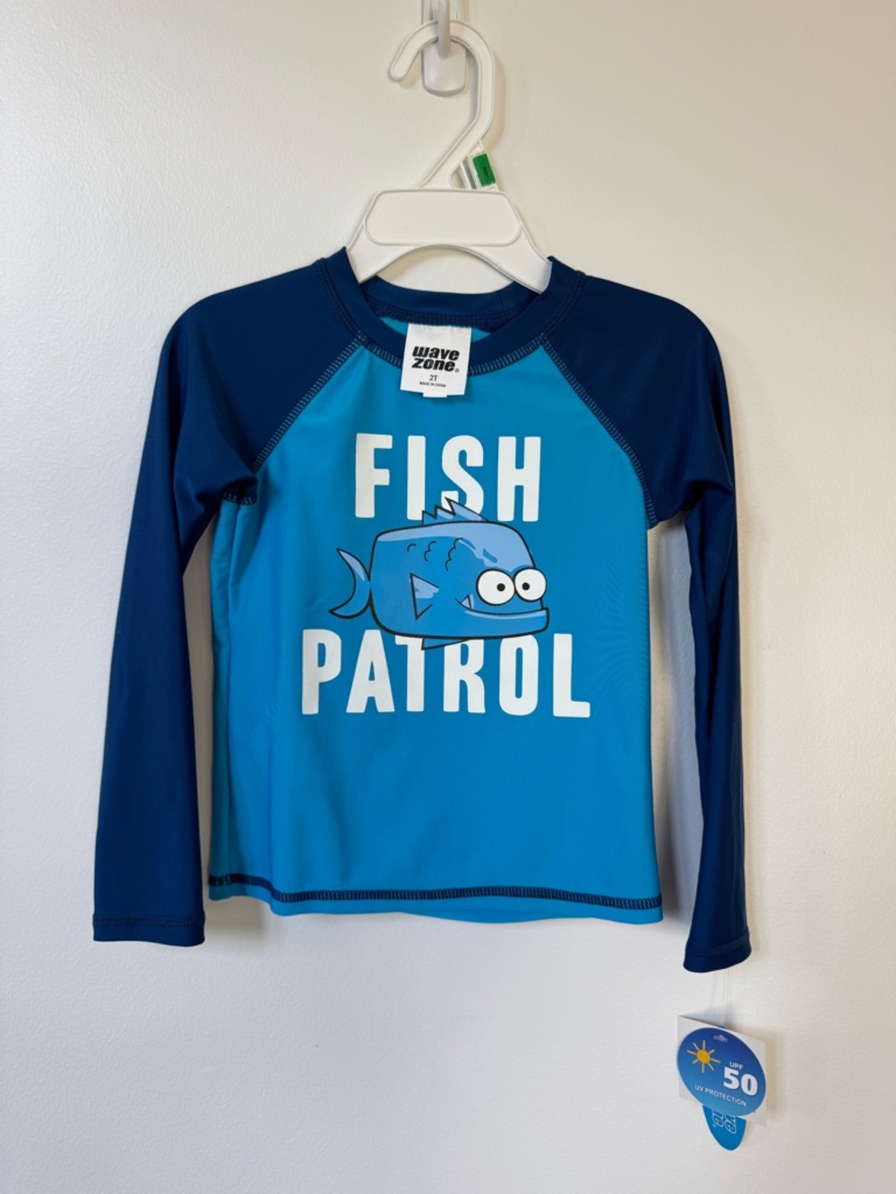 Wave Zone Toddler Long Sleeve Rashguard - Blue